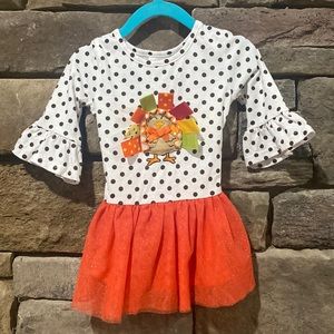 Girl Thanksgiving turkey tutu dress 2t